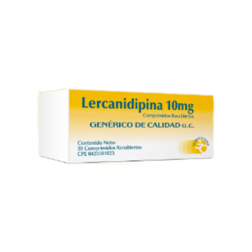 LERCANIDIPINA 10MG TAB X 30 (GENERICOS DE CALIDAD)